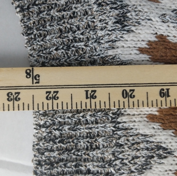 H&M Marled Tribal Print Chunky Boxy Sweater Sz M - Picture 11 of 11